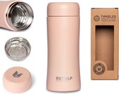 Retulp Tumbler - Thermosbeker - Thermosfles - 300 ml - Koffiebeker - Champagne Pink - RVS