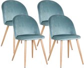 Pico NL® Eetkamerstoelen - Eetkamerset - Set van 4 - Groen