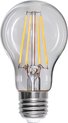 Standaard bol - E27 - 8W - Extra Warm Wit - 2700K - Dimbaar - Filament - Helder