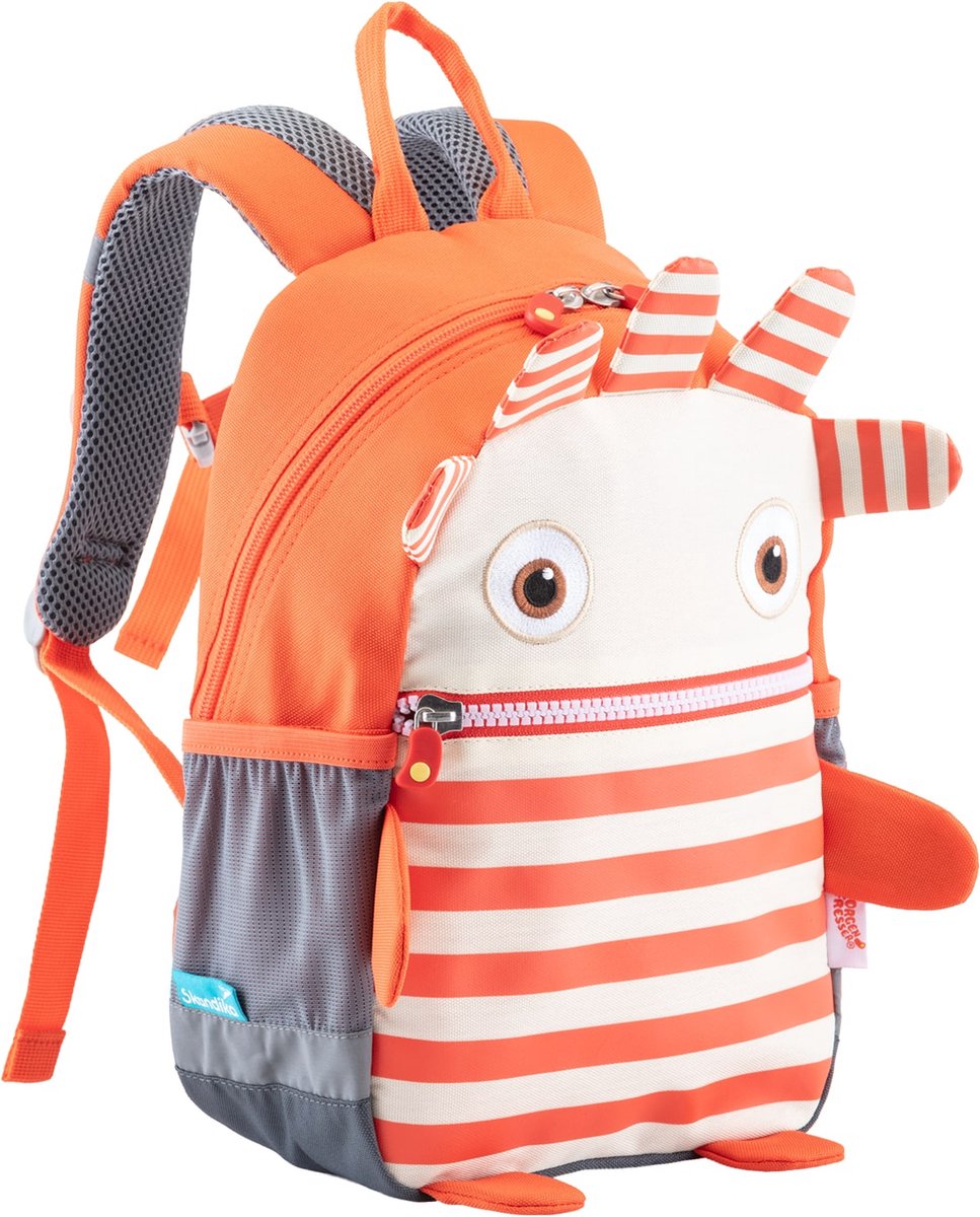 Skandika Zorgeneter Saggo Kinderrugzak – Rugtassen - Sorgenfresser - Kinderrugzak van 1 tot en met 5 jaar – Rugzak voor meisjes en jongens - Kleuterrugzak – 24 x 11 x 32 cm (LxBxH) – 475 gram – 8L – Kleuterschool rugzak – Kamperen, dagje uit - saggo
