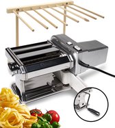 Qualitá Pastamachine met Pasta Droogrek - Pasta maker - Elektrische en handmatige Pasta Machine