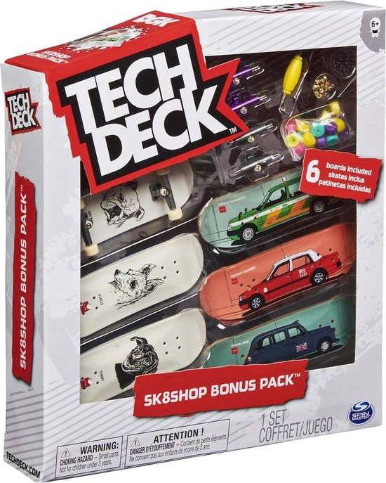 Tech Deck Bonus pack6 fingerboards Chocolat