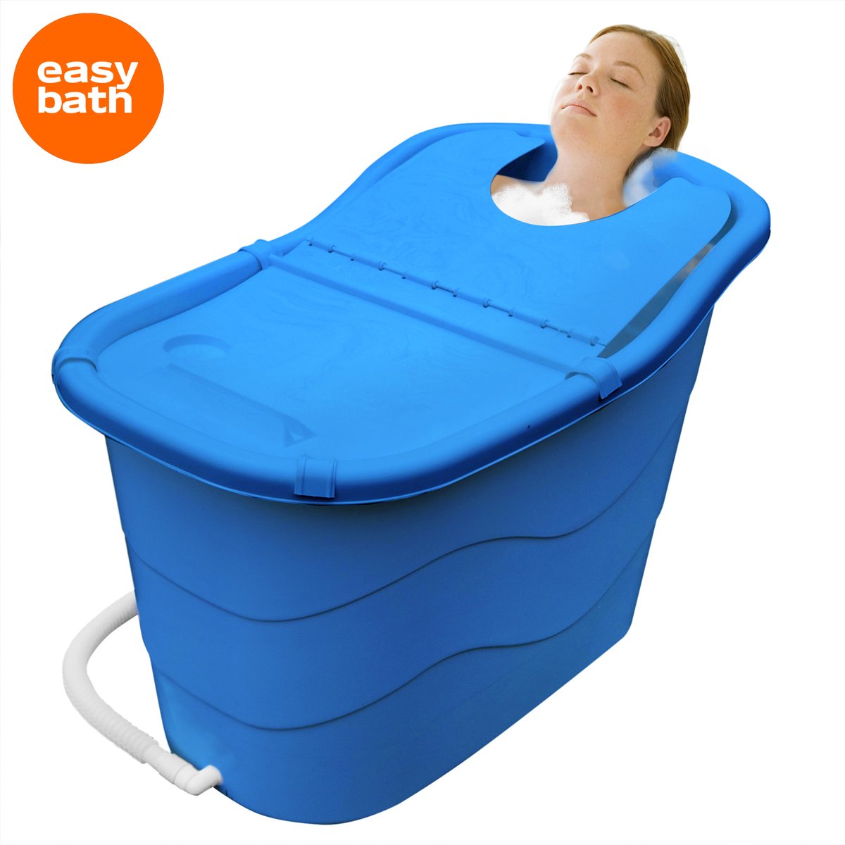 Goodlife zitbad voor volwassenen XL – Bath Bucket – 330L 1M Lang – mobiele badkuip – zitbad voor in de douche - zitbad - mobiele badkuip - zitbad kinderen - zitbad voor volwassenen - blauw