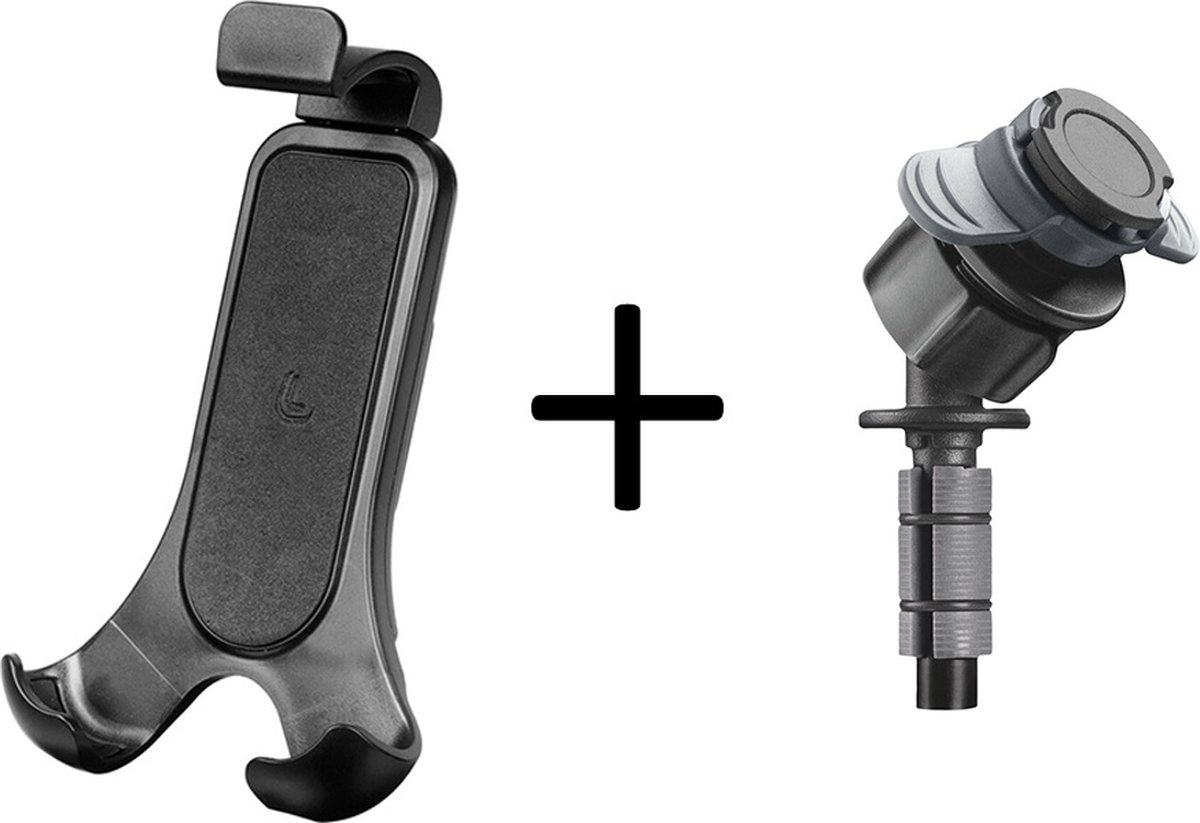 Optiline® Titan Opti balhoofd Stem bevestiging met universele telefoonhouder motor