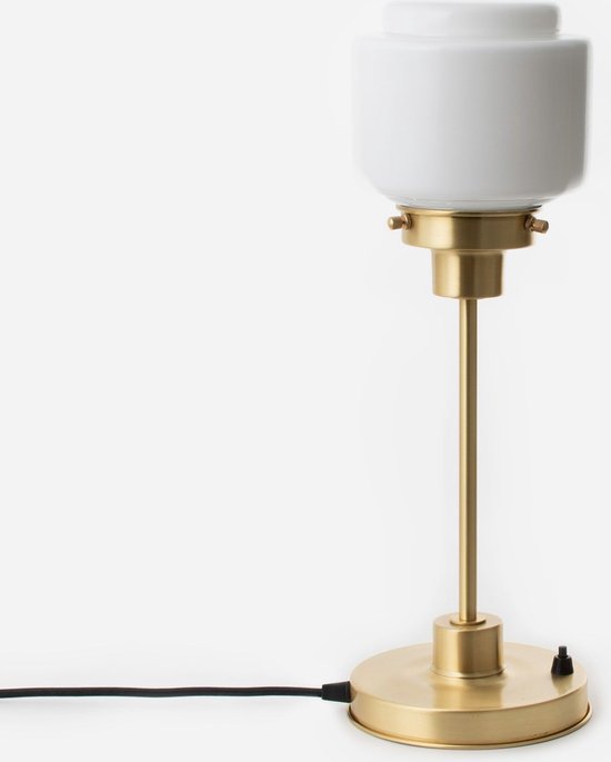 Art Deco Trade - Slanke Tafellamp Getrapte Cilinder Small 20's Messing
