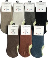 Hipperboo® 7 paires de Chaussettes en Bamboe - Footies - 36-41 - Mix de couleurs - Chaussettes pour homme