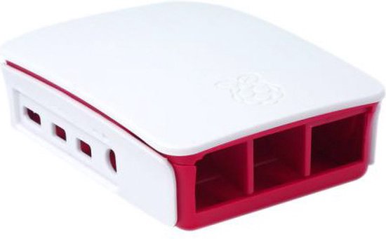 Raspberry Pi 4B Behuizing Rood-Wit