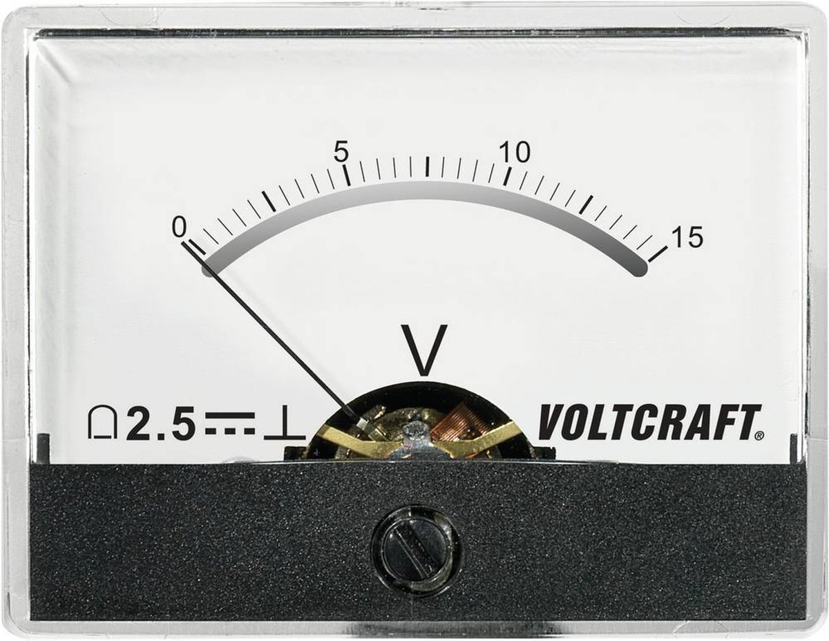 VOLTCRAFT AM-60X46/15V/DC Inbouwmeter AM-60X46/15 V/DC 15 V Draaispoel