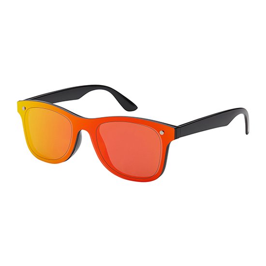Freaky Glasses® - Party zonnebril - Festivalbril - Partybril - Spiegellenzen - Classic montuur - oranje van Freaky Glasses — afbeelding 2