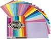 foto van Craft Sensations kleurrijk A4 hobbykarton (1 kilo) - 220grams gekleurd papier - 72 vellen in 9 kleuren & patronen - geschikt voor printers en doe-het-zelf knutselen - voor hobby, knutselen, printen, school, decoratie & cadeaus