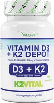 Vitamine D3 10.000 IE + Vitamine K2 200 mcg – 180 tabletten – VitaminesVoordelig.nl
