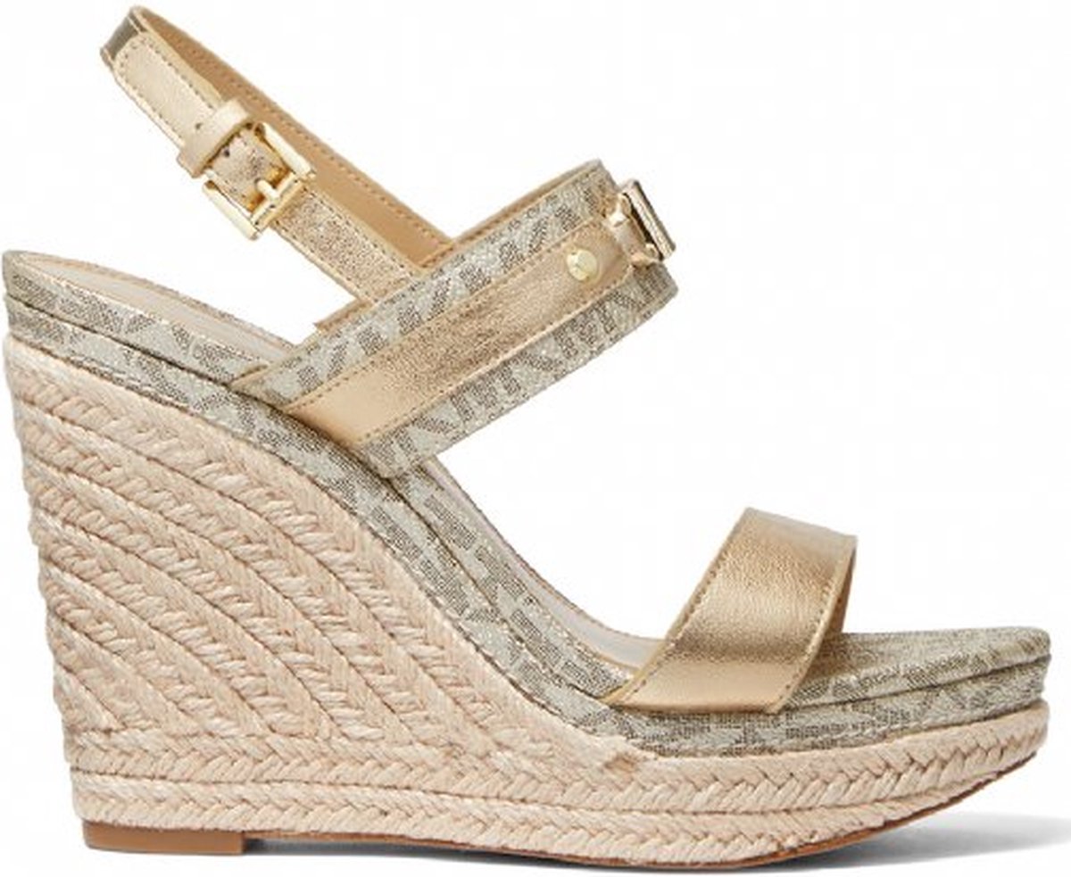 Michael Kors- maat 39- Farrah Wedge Dames Sleehakken - Goud