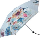 Paraplu Volwassenen Ø 92*54 Wit Polyester Bloemen Regenscherm