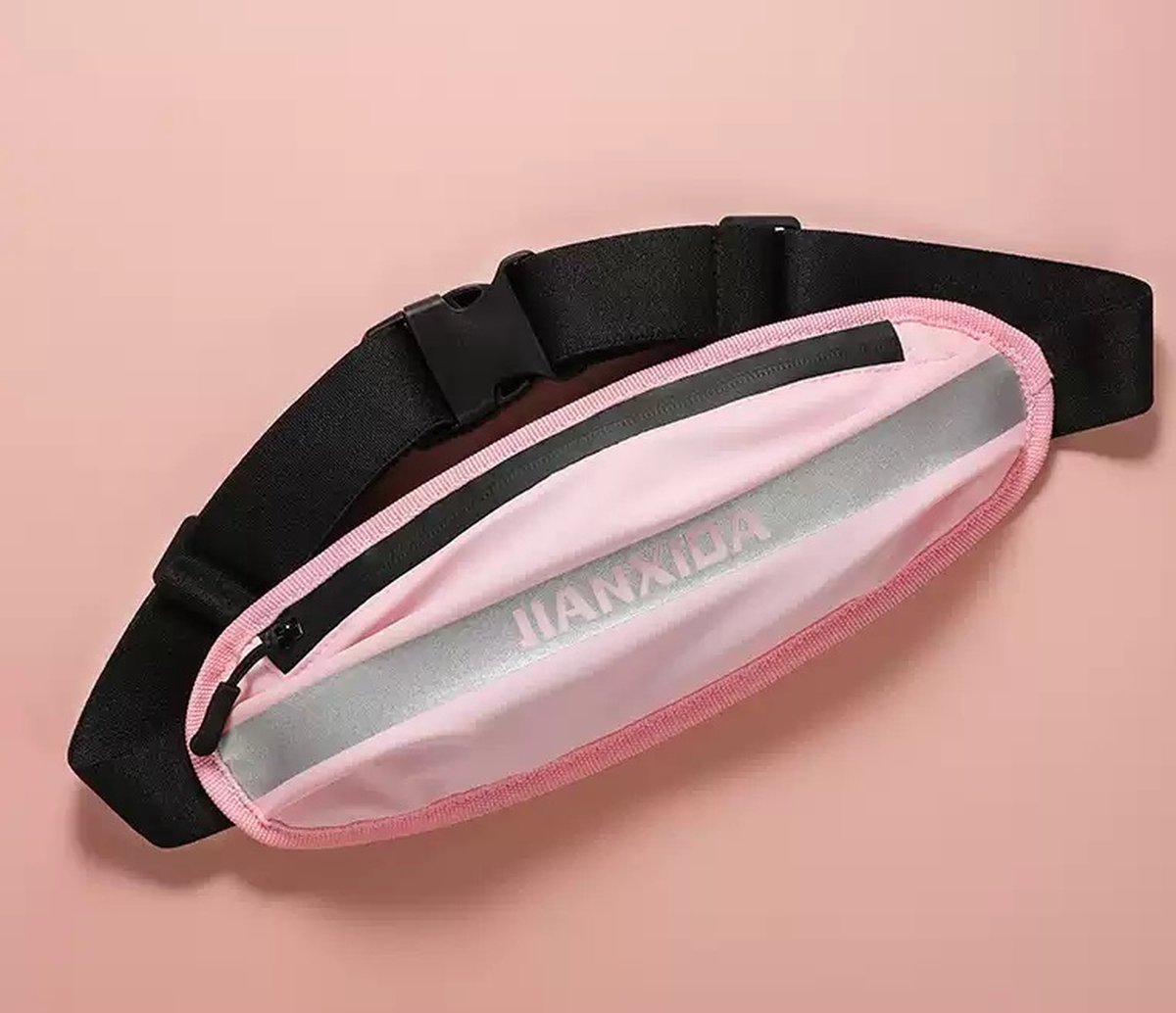 Heuptas - Paspoort - Reizen - Sporten - hardlopen - wandelen - fietsen - Reizen - Wandelen Tas Voor Telefoon/Smartphone/Geld/Pasjes/Paspoort/Bankpas/Sleutels/ - Roze