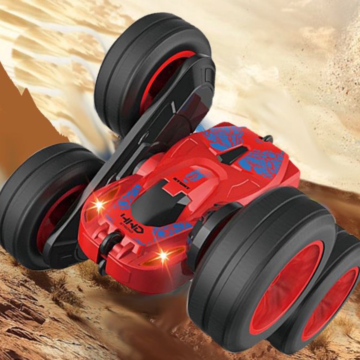 HyperWheels - Bestuurbare Auto voor Jongens - Speelgoed Stuntauto voor Binnen of Buiten - Rood met Zwart - incl. 2 accu's — afbeelding 10