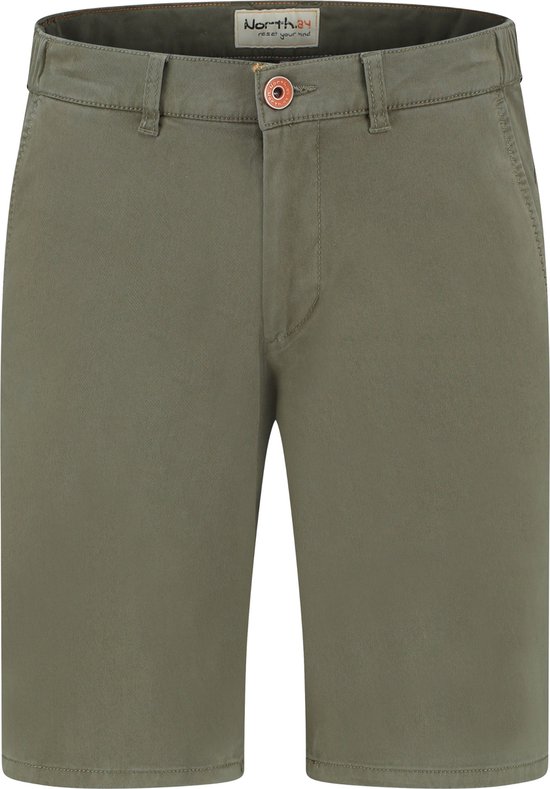 North84 Chino Bermuda Olijf Groen 8440-4304 maat 31