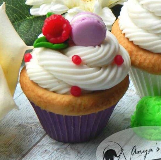 Moule Siliconen 3D "Cupcake au macaron" pour Fabrication de Faire du savon/...  | bol