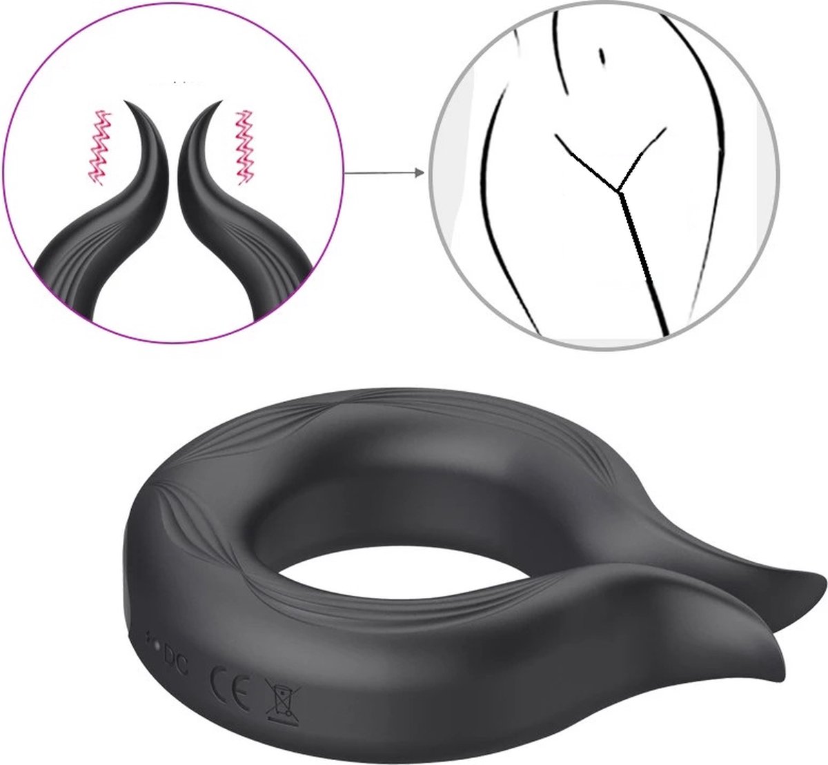 Goedkoopste TipsToys Vibrerende Cockring Vibrators - Seksspeeltjes Koppels - SexToys Mannen Penisring