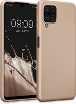 kwmobile telefoonhoesje geschikt voor Samsung Galaxy M22 - Hoesje voor smartphone - Back cover in metallic goud