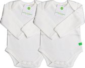 Petite & patate "the green one" romper lange mouwen - maat 68 - 2 stuks