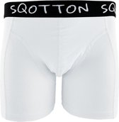 Caleçon - SQOTTON® - Basic - Wit - Taille XXL