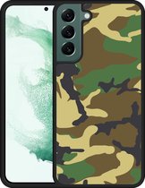 Galaxy S22+ Hardcase hoesje Army Camouflage Green - Designed by Cazy