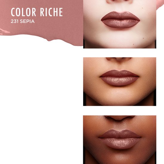 L'Oréal Paris Make-Up Designer Color Riche Satin Lipstick - 231 Sepia Silk  - Nude -... | bol.com