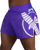 Hayabusa Icon Kickboxing Shorts - paars / wit - maat XXL