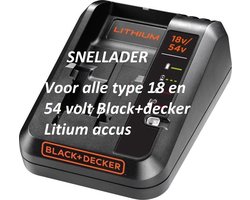 BLACK+DECKER Laadapparaat 2A/ 18V-54V