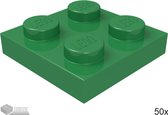 LEGO Plaat 2x2, 3022 Groen 50 stuks