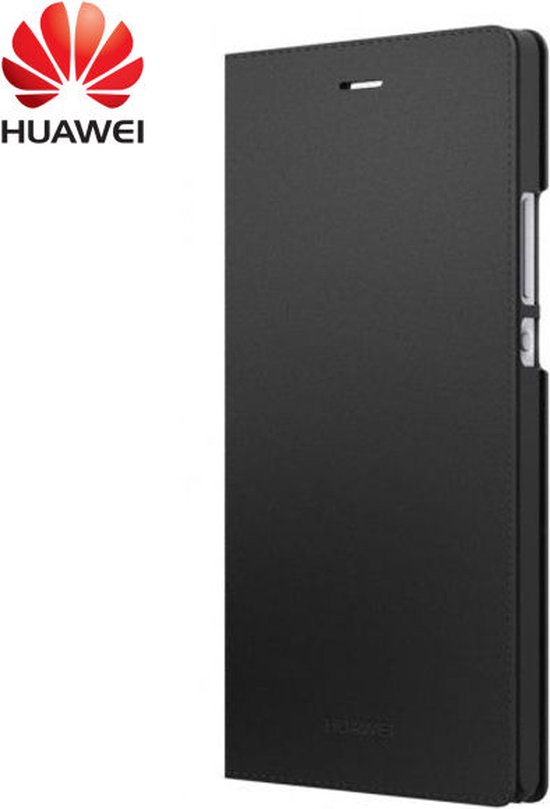 Oceaan Hysterisch behandeling Huawei Ascend P7 Flip Cover Zwart | bol.com
