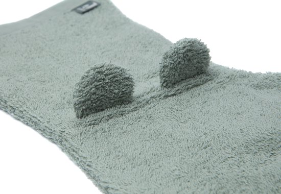 Jollein - Baby Washandje Badstof Ears (Ash Green) - Katoen - Baby Washand, Washandjes -16x70cm van Jollein — afbeelding 2