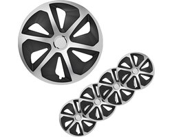 ProPlus Wieldoppen Set - Ø 16 inch - Roco - Mat Zwart / Aluminium - 4 stuks