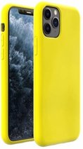 Iphone 11 PRO MAX - Siliconen telefoonhoesje - Geel