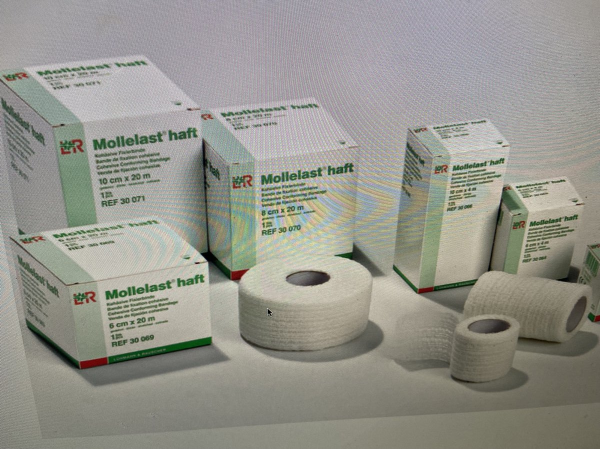 Goedkoopste Mollelast Fixatiewindsel haft 4m x 8cm 1 Stuks