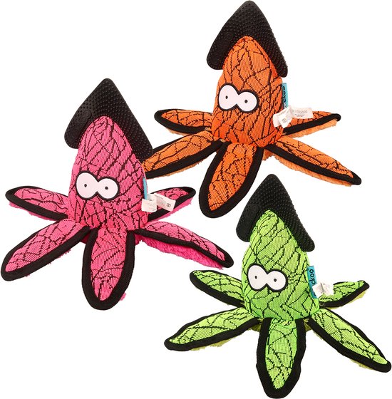 Hondenspeelgoed - Cally Octopus - Gemengde kleuren Geen Keuze mogelijk - Afmetingen: 27x11x11cm