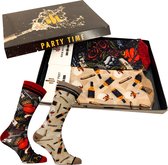 Sock My Feet - Grappige sokken heren - 2 pack - Maat 39-42 - Sokken Giftbox - Funny Socks - Vrolijke sokken - Whiskey Whisky sokken - Tattoo sokken - Gekke sokken - Grappige cadeau