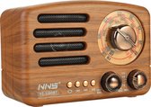 2 in 1 Retro FM Stereo Radio-Draagbare Bluetooth Luidspreker Draadloze Luidsprekers