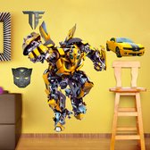 Muursticker Transformers Bumblebee - Kinderkamer - Jongenskamer - meisjeskamer - Muurdecoratie - Wandsticker - Sticker Voor Kinderen 80×120CM 1