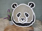 Rotan wand bord Panda - babykamer inrichting - kinderkamer - muurdecoratie