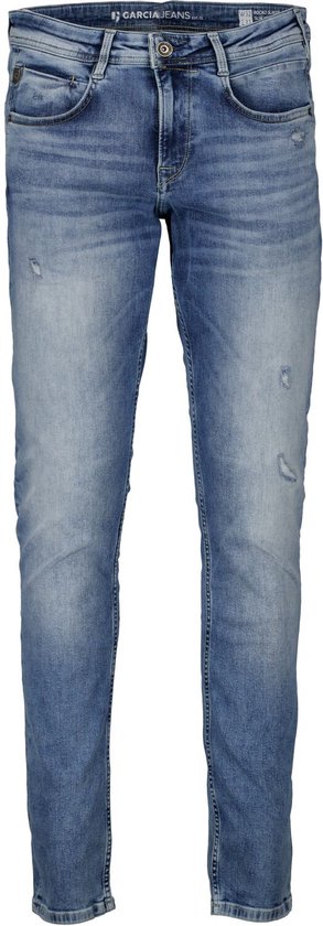 GARCIA Rocko Heren Slim Fit Jeans Blauw - Maat W28 X L34