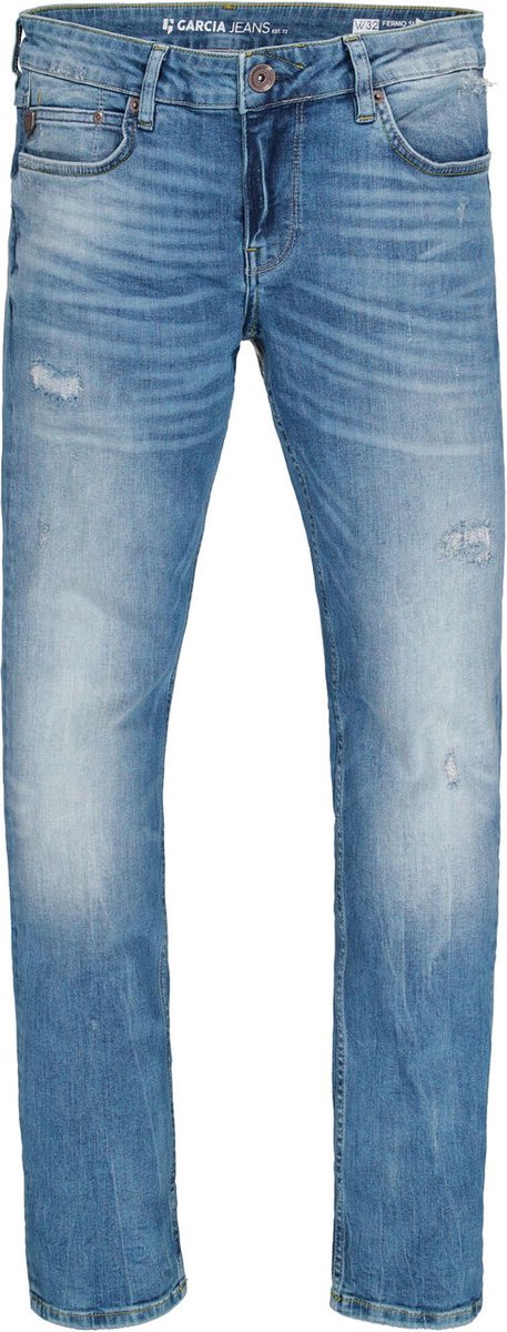GARCIA Fermo Heren Superslim Fit Jeans Blauw - Maat W29 X L32 | bol.com