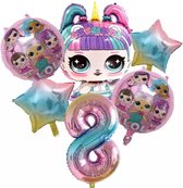 LOL Folieballon verjaardag decoraties voor verjaardags decoratie Nummer 8