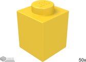 LEGO Bouwsteen 1 x 1, 3005 Geel 50 stuks
