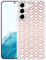 Galaxy S22+ Hoesje Pink Pattern - Designed by Cazy