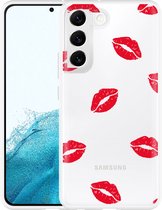 Galaxy S22+ Hoesje Red Kisses - Designed by Cazy