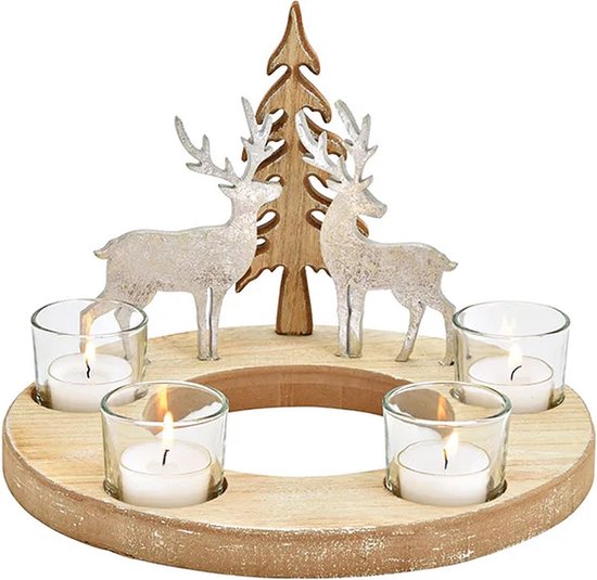 Kerst Kerstdecoratie Kerstdagen waxinelichthouder Adventskrans