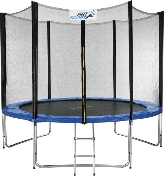 Trampoline - Jampino - ø305 cm - Blauw - Incl. ladder & veiligheidsnet