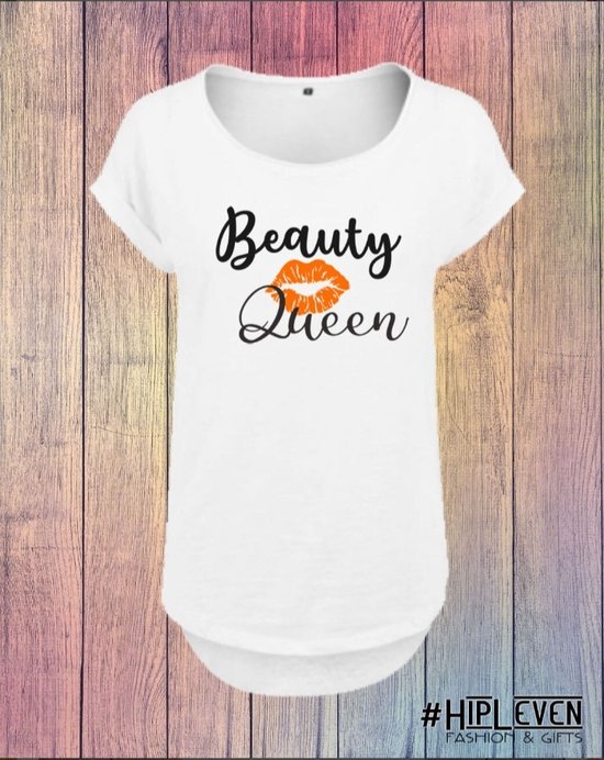 Shirt met lange rug "Beauty Queen" / XXL ( 44-46)