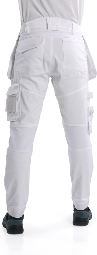 Bitco BTC16W Pantalon de travail de Travail Ultra -Stretch Homme Plâtre et Peinture Finition Water Cordura Poches pour Genouillères Poches à Outils Design Ergonomique Pratique et Confortable